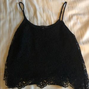 Black laced tank